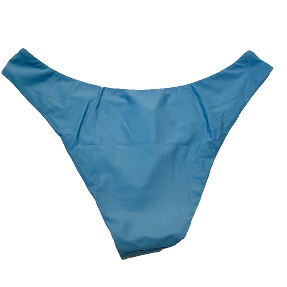 J.‎ Crew Curved Waist Cheeky Bikini Bottom Mist Blue Sz Large BC125 !New! - Picture 2 of 5
